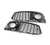 CRJIMX For A4 B8 2008-2012 1 Pair Car Front Fog Light Grille Cover 8KD807682 8KD807681 Honeycomb Hex Fog Lamp Cover