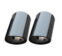 CRJIMX For A4 B8 2009 2010 2011 2012 2013 2014 2015 Accessories Stainless Steel Car Exhaust Tail Throat Pipe Trim Styling(BLACK)