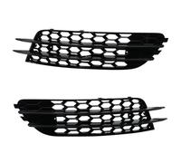 CRJIMX For A6 C7 2012 2013 2014 2015 2Pcs Car Front Fog Light Cover Honeycomb Grille Grill CRJIMX(Gloss Black)