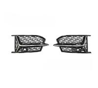 CRJIMX For A6 C8 S6 S-Line 2019-2022 Car Front Bumper Fog Light Frame Fog Lamp Grille Protector Grill Cover Decoration Body Kits (Chrome)