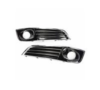 CRJIMX For A8 D4 2010 2011 2012 2013 2014 Car Front Fog Light Grille Cover Left Right Fog Lamp Grill 4H0807679 4H0807680 CRJIMX