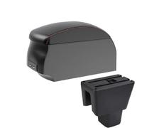 CRJIMX For Amaze Car Armrest Box Center Console Box Armrest Storage Box(A1 Black Red single)