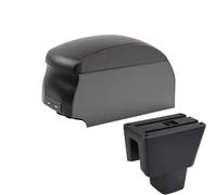 CRJIMX For Amaze Car Armrest Box Center Console Box Armrest Storage Box(B1 Black Red double)