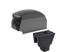 CRJIMX For Amaze Car Armrest Box Center Console Box Armrest Storage Box(B2 Black double)