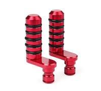 CRJIMX For Aprilia For Tuono 660 V4 1100 1000 For Shiver 750 For Mana 850 RSV4 RSV 1000 For Mille V4R Motorcycle Rear Brake Pedal Shift Lever Toe Pegs(RED)