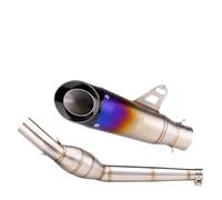 CRJIMX For Aprilia GPR125 GPR150 Motorcycle Exhaust Escape MOTO Modified Middle Tube Link Pipe Stainless Steel With Catalyst DB Killer(Style G)