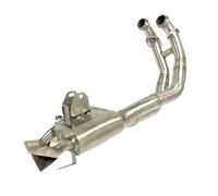 CRJIMX For Aprilia RS660 RS 660 For Tuono660 Motorcycle Under-bike Full Exhaust System Front Link Pipe Muffler Stainless Steel