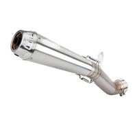 CRJIMX For Aprilia RSV4 2009-2014 Motorcycle Modify Exhaust System Mid Section Stainless Steel Middle Link Pipe With 60MM Muffler Moto