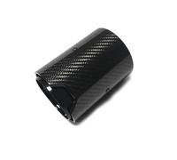 CRJIMX For B&MW All Models Straight Edge Carbon Fiber Exhaust Pipe Tail Pipe 1 Piece(BLACK)