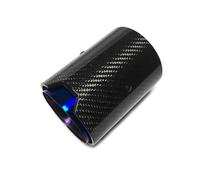CRJIMX For B&MW All Models Straight Edge Carbon Fiber Exhaust Pipe Tail Pipe 1 Piece(Blue)
