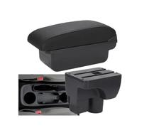 CRJIMX For C&hevrolet For Sail 3 Armrest Box For C&hevrolet For Aveo 3 Car Armrest Retrofit Parts Storage Box Decoration Car Accessorie(C2 Black line NO USB)