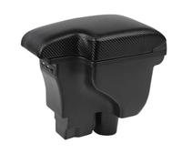CRJIMX For C&hevrolet For Sail 3 Armrest Box For Sail 3 For Aveo Car Armrest Box Retrofit Storage Box(C2 Carbon texture 3usb)