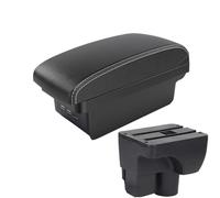CRJIMX For C&hevrolet Sail 3 Armrest Box For Aveo 3 For Sail III Car Armrest Retrofit Parts Storage Box Decoration(B2 Black white 3USB)