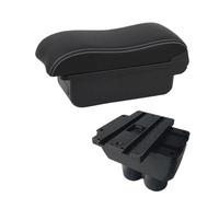 CRJIMX For Caddy Armrest Box Armrest Box Center Console Elbow Rest Central Store Content Box With USB Interface Cup Holder(A white line No USB)