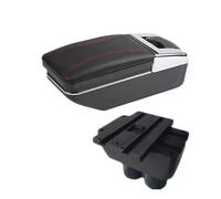 CRJIMX For Caddy Armrest Box Central Storage Box Interior Retrofit Car Accessories(A red line NO USB)