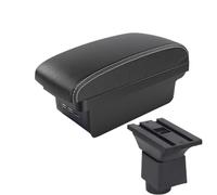 CRJIMX For Chery A1 A3 2007-2011 Car Armrest Box Central Storage Box With USB Car Interior Modification Details(B3 Black white 3USB)