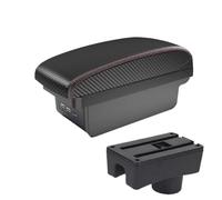 CRJIMX For Chery A13 For Very Celer For Fulwin 2 Armrest Box 2008 2009 2010 2011 2012 Center Console Storage Box With USB Interface(B1 Black red 3USB)
