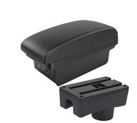 CRJIMX For Chery For Very A13 2011 2012 2013 2014 Car Armrest Box Storage Box Interior Central Armrest Box(B2 black line 3USB)