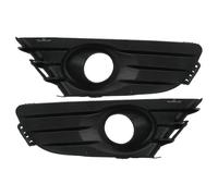 CRJIMX For Citroen C4 2004-2008 Fog Light Frame Cover 1 Pair Front Bumper Fog Light Grille Black Fog Lamp Cover Trim Replacement