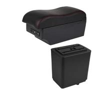 CRJIMX For Citroen For Berlingo Armrest Box Central Storage Box Retrofit Interior Details(C red line 7USB)