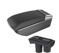 CRJIMX For Citroen For C-elysee Central Armrest Box Storage Box Interior Retrofit Car Accessories With Usb(B1 Black red NO USB)