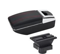 CRJIMX For Citroen For Sega Car Armrest Box Interior Modification Large Storage Space With USB(A1 Black red NO USB)