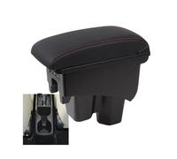 CRJIMX For City Armrest Box Heighten Double Layer Storage Box Retrofit Car Accessories With USB Central Armrest Box(B1 genuine leather)