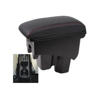 CRJIMX For City Armrest Box Heighten Double Layer Storage Box Retrofit Car Accessories With USB Central Armrest Box(A1 Artificial leather)