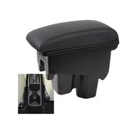 CRJIMX For City Armrest Box Heighten Double Layer Storage Box Retrofit Car Accessories With USB Central Armrest Box(A2 Artificial leather)