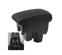 CRJIMX For City Armrest Box Heighten Double Layer Storage Box Retrofit Car Accessories With USB Central Armrest Box(B3 genuine leather)