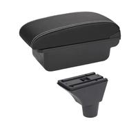 CRJIMX For Civic Ep3 Armrest Box Central Store Content Storage Box Armrest Box With Cup Holder USB Interface(A white line No USB)
