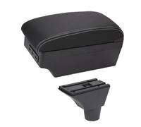 CRJIMX For Civic Ep3 Armrest Box Central Store Content Storage Box Armrest Box With Cup Holder USB Interface(C3 white line 7USB)