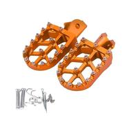 CRJIMX For CRF250L CRF300L CRF1000L CRF1100L CR125 CR250 CRF 250 X 300 L 450 150R Motorcycle FootRest Footpegs Foot Pegs Pedals(Orange)