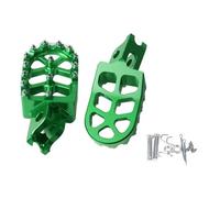 CRJIMX For CRF250L CRF300L CRF1000L CRF1100L CR125 CR250 CRF 250 X 300 L 450 150R Motorcycle FootRest Footpegs Foot Pegs Pedals(Green)