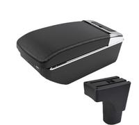 CRJIMX For Datsun GO For GO Plus Universal Car Central Armrest Storage Box Cup Holder(A2 Black line7 USB)