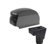CRJIMX For Datsun GO For GO Plus Universal Car Central Armrest Storage Box Cup Holder(B2 Black double)