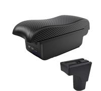 CRJIMX For Datsun GO For GO Plus Universal Car Central Armrest Storage Box With USB Interface Car Interior Accessories(B2 black line 3USB)