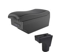 CRJIMX For Datsun GO For GO Plus Universal Car Central Armrest Storage Box With USB Interface Car Interior Accessories(A2 Black line7 USB)