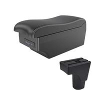 CRJIMX For Datsun GO For GO Plus Universal Car Central Armrest Storage Box With USB Interface Car Interior Accessories(A3 Black white 7USB)