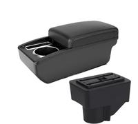 CRJIMX For F&ord For Fiesta 3 2011 2012 2013 2014 2015 2016 2017 2018 Car Armrest Box Accessories With Cup Hole(A3 white line No USB)