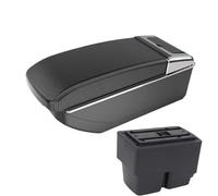 CRJIMX For F&ord For Fiesta For Fiesta MK7 Car Armrest 2009-2017 Storage Box Interior Accessories(B3 Black white NO USB)