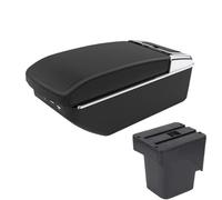 CRJIMX For F&ord For Focus 2 Armrest Box For F&ord For Focus Mk2 Car Armrest Car Accessories Interior Details Retrofit Parts(A2 Black line7 USB)
