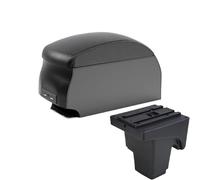 CRJIMX For F&ord For FOCUS 3 Armrest Box For F&ord For Focus III MK3 Car Armrest Storage Box Interior Car Accessories(B2 Black double)