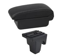 CRJIMX For F&ord For Focus 3 Mk3 2011 2012 2013 2014 2015 2016 2017 2018 2019 2020 Car Armrest Box Arm Rest Center Console Storage(C1 White Line)