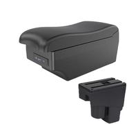 CRJIMX For Fit For Jazz 1 2003 2004 2005 2006 2007 Car Armrest Arm Storage Box Car Accessories(A2 Black line7 USB)