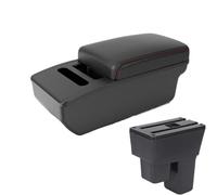 CRJIMX For Fit For Jazz 2 2008 2009 2010 2011 2012 2013 2014 Car Armrest Box Arm Storage Box(A1 red Tissue Box)