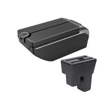 CRJIMX For Fit For Jazz 2 2008 2009 2010 2011 2012 2013 Car Armrest Box Arm Storage Box Car Accessories(B3 white line 7 usb)