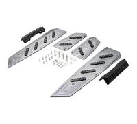 CRJIMX For Forza350 For FORZA 350 NSS 350 2018-2024 Motorcycle Accessories Footrest Footboard Step Footpad Pedal Plate Foot Pegs(Titanium)