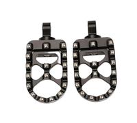 CRJIMX For Harley For Sportster XL 883 1200 For Dyna For Street Bob For Bobber Wide Foot Pegs Motorcycle 360° Roating Footpegs(BLACK)