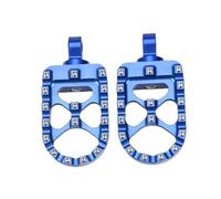 CRJIMX For Harley For Sportster XL 883 1200 For Dyna For Street Bob For Bobber Wide Foot Pegs Motorcycle 360° Roating Footpegs(Blue)